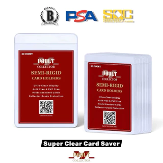 CardBoard Gold Card Savers [Semi-rigid สำหรับส่งไปเกรดการ์ด] การันตีโดยบริษัท PSA 50 ชิ้น