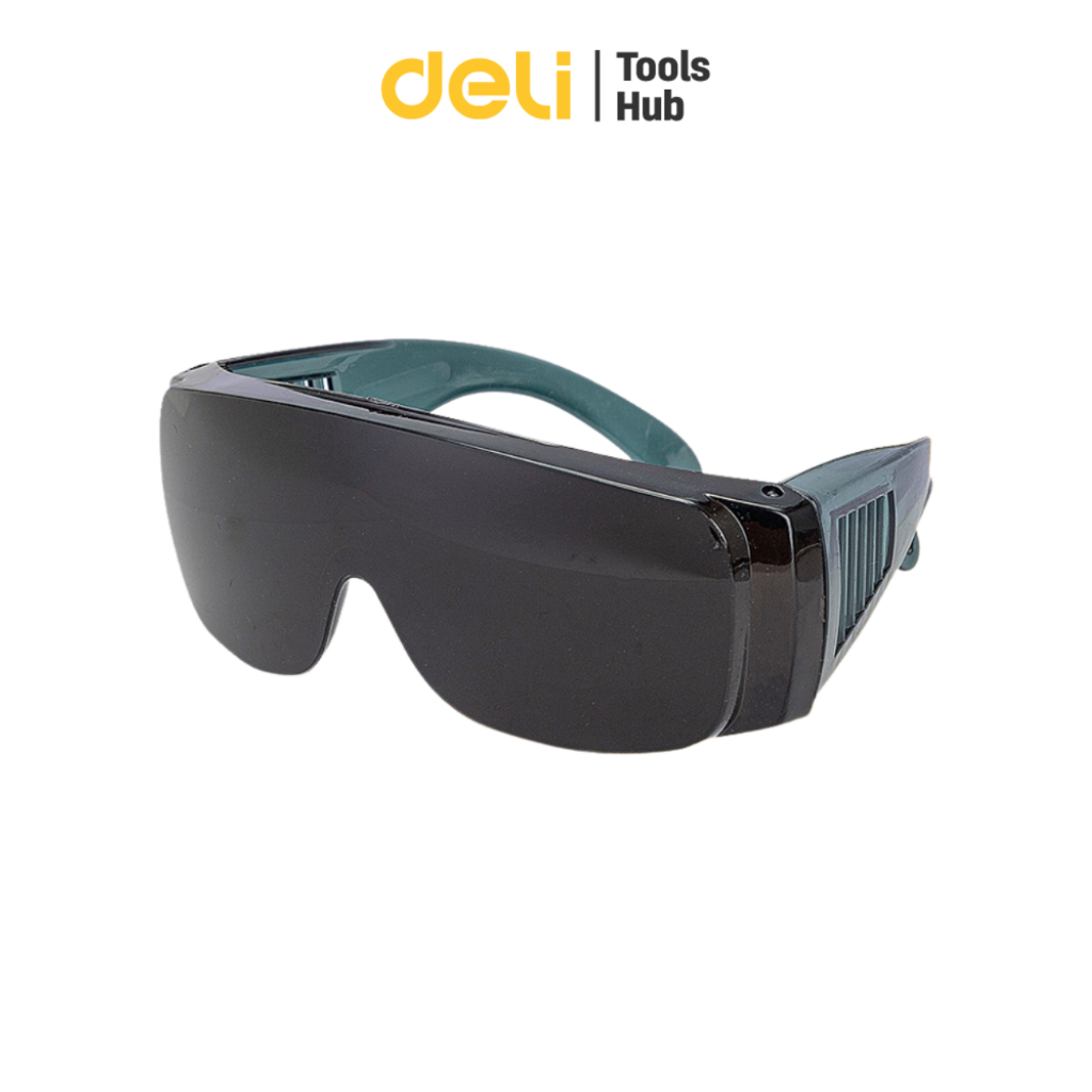 Deli แว่นตา แว่นตากันฝุ่น ป้องกันสะเก็ด มีรูระบายอากาศด้านข้าง กรองแสงได้ Protective Glasses