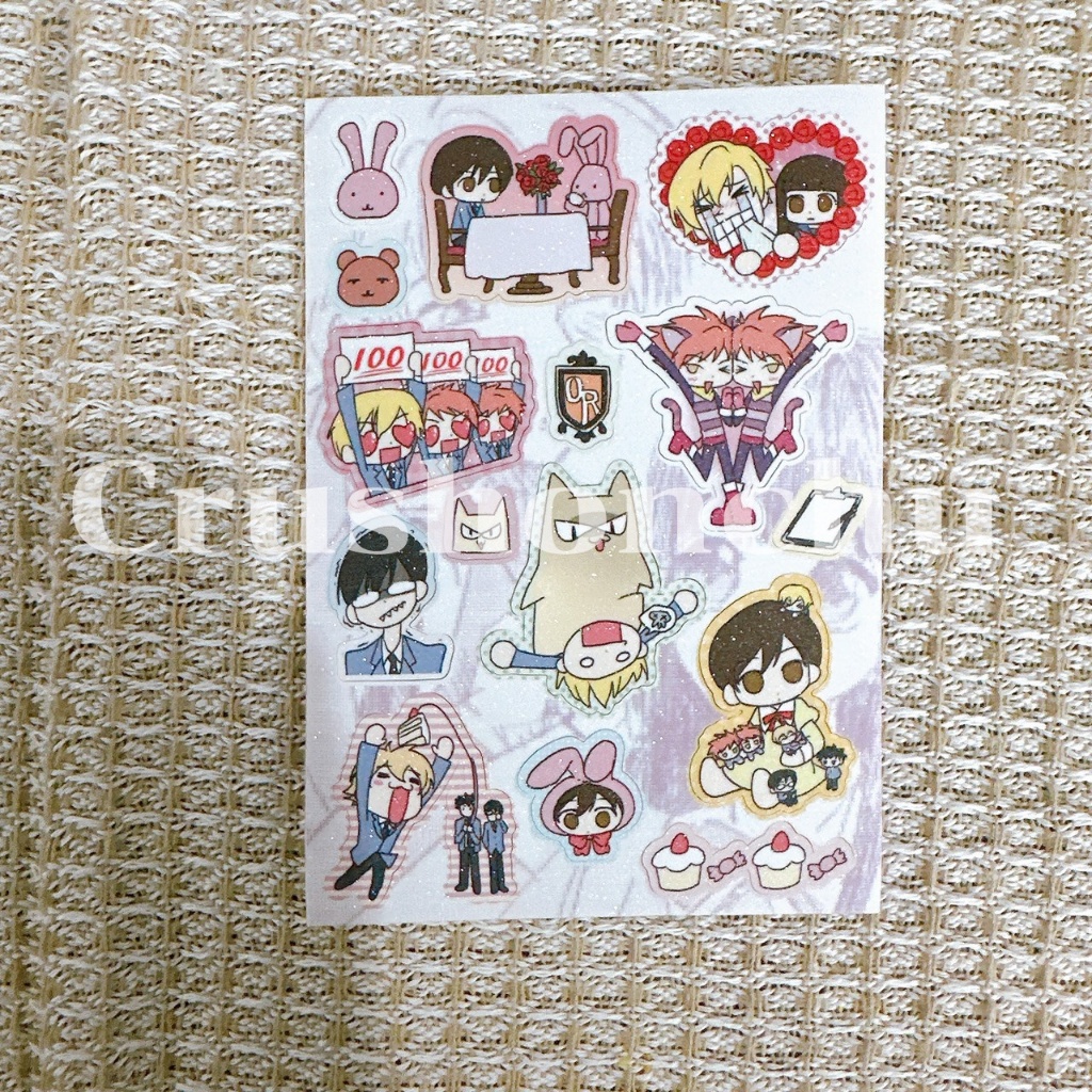 (✅พร้อมส่ง) Sticker : Ouran Host Club (1ใบ)