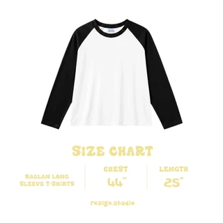 resign studio - เสื้อ Raglan เสื้อขาวแขนฟ้า☁️🐋