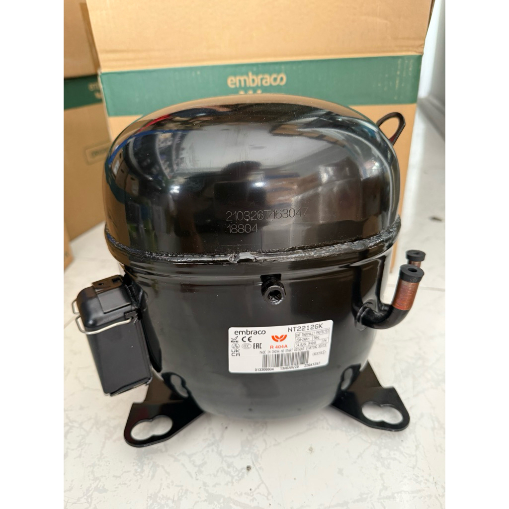 คอมเพรสเซอร์ เอ็มบราโก รุ่นNT2212GK ,1.5HP,220V,Compressor Embraco NT2212GK