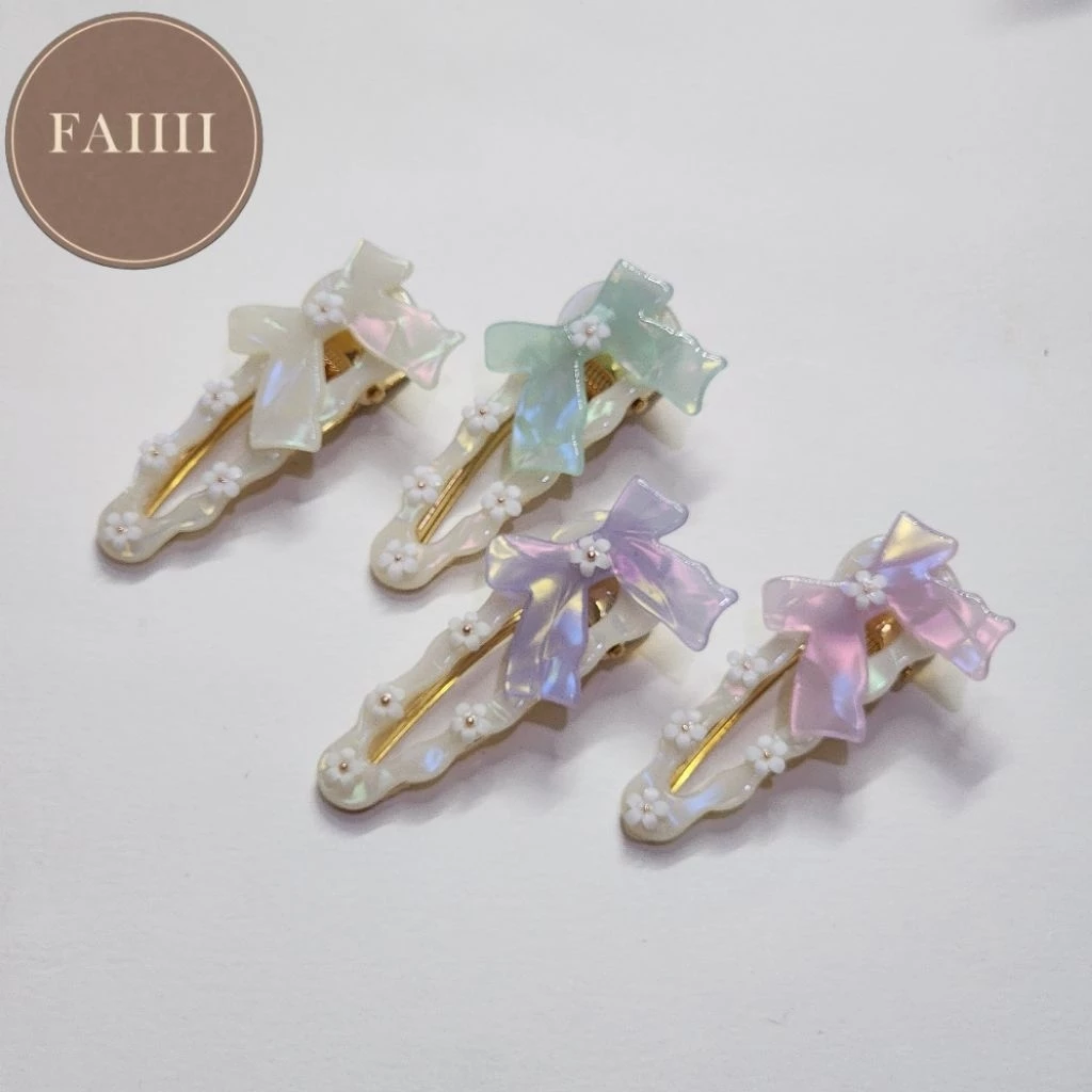 1คู่ | 🎀 กิ๊บเกาหลี ติดโบว์ มาใหม่✨