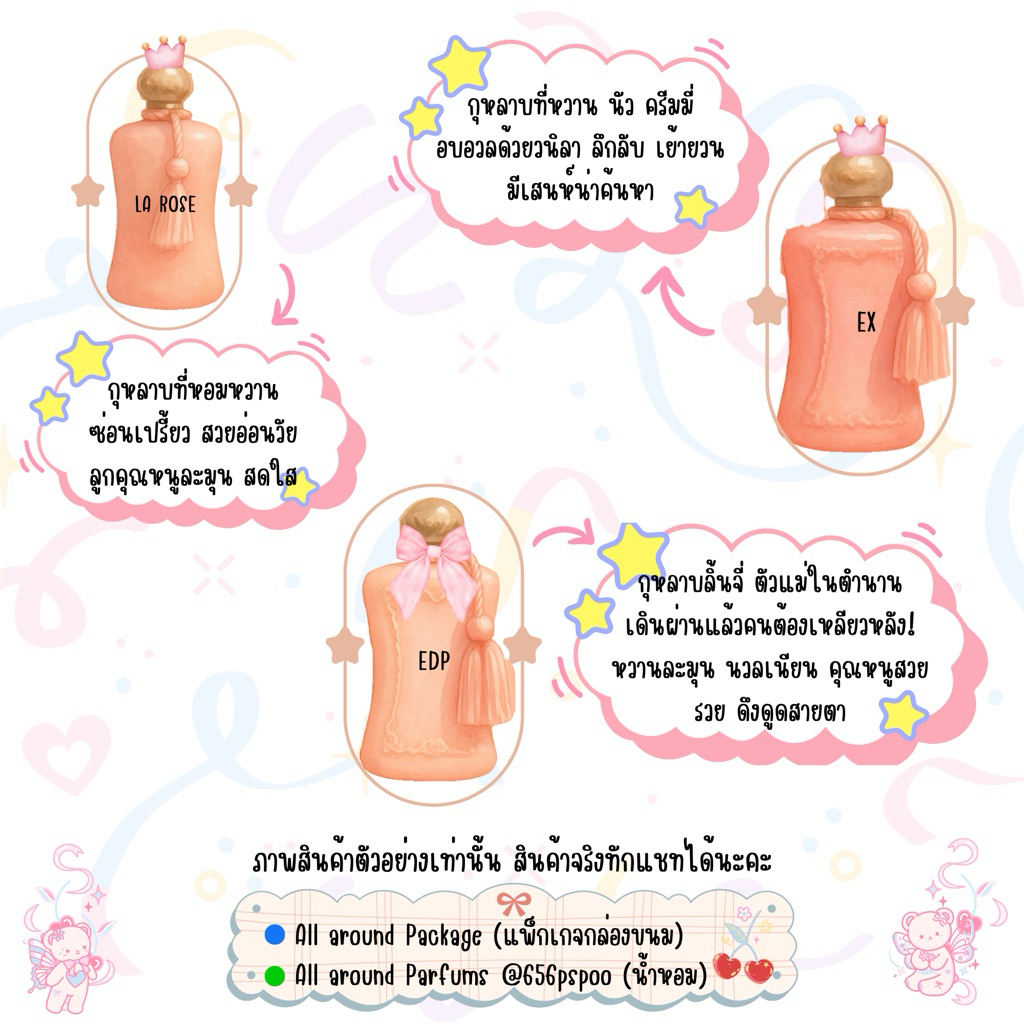 Delina / Delina ex / Delina la rose รวมน้ำหอมแบ่งขาย น้ำหอมทดลอง  PDM เดเลน่า