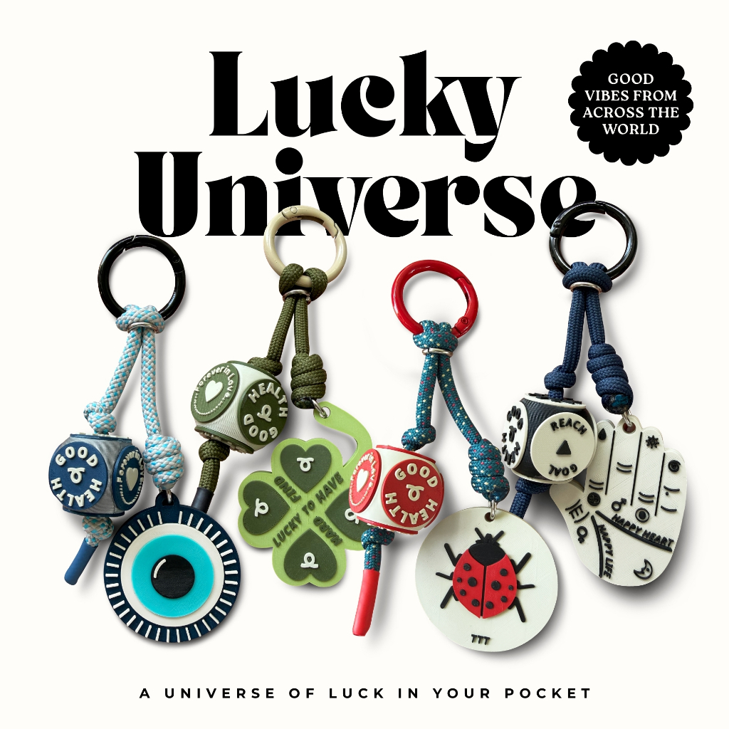 Lucky Universe Charm Keyring พวงกุญแจห้อยกระเป๋า ชาร์มห้อยตกแต่งกระเป๋า