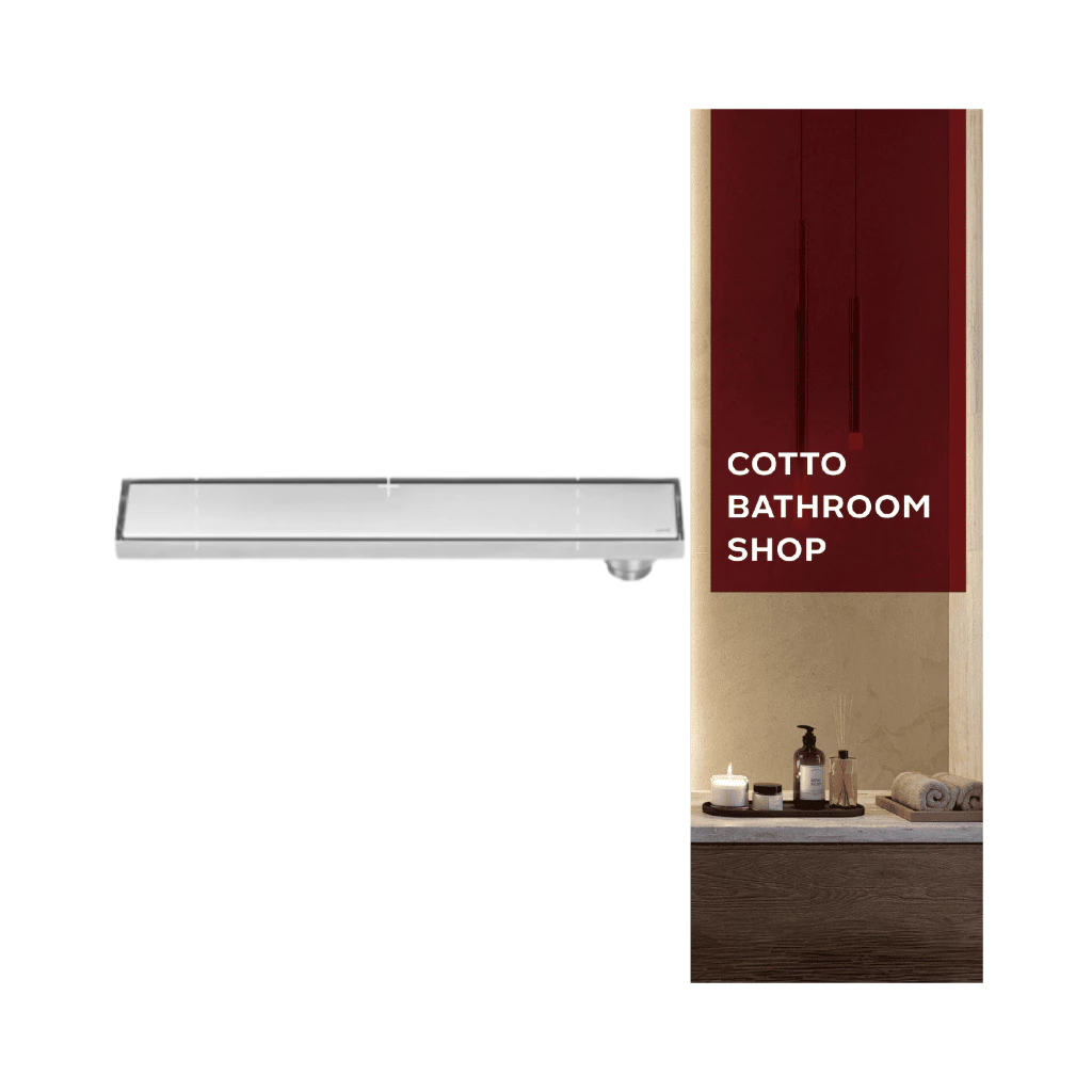 COTTO รางน้ำทิ้งสำหรับท่อพีวีซีขนาด 2 นิ้ว(10X60 ซม.) CT6406Z2P(HM)