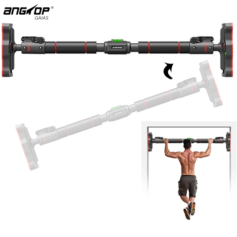 ANGTOP บาร์โหนติดประตู แบบไม่ต้องเจาะประตู ปรับความยาวได้ 68-165cm บาร์โหนติดผนัง pull up bar