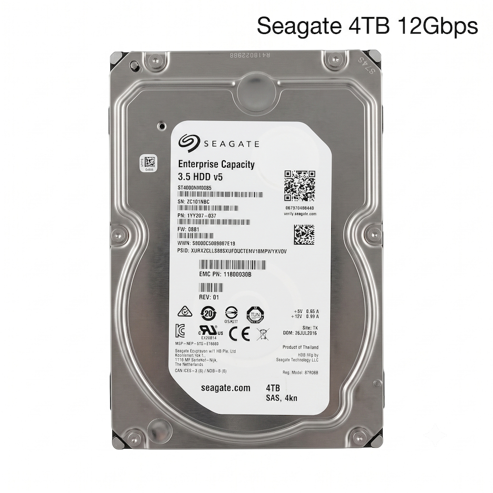Harddisk Seagate Enterprise 4TB SAS 12Gb/s 3.5" รุ่น 1YY207-037 สำหรับ Server รับประกัน 1 ปี