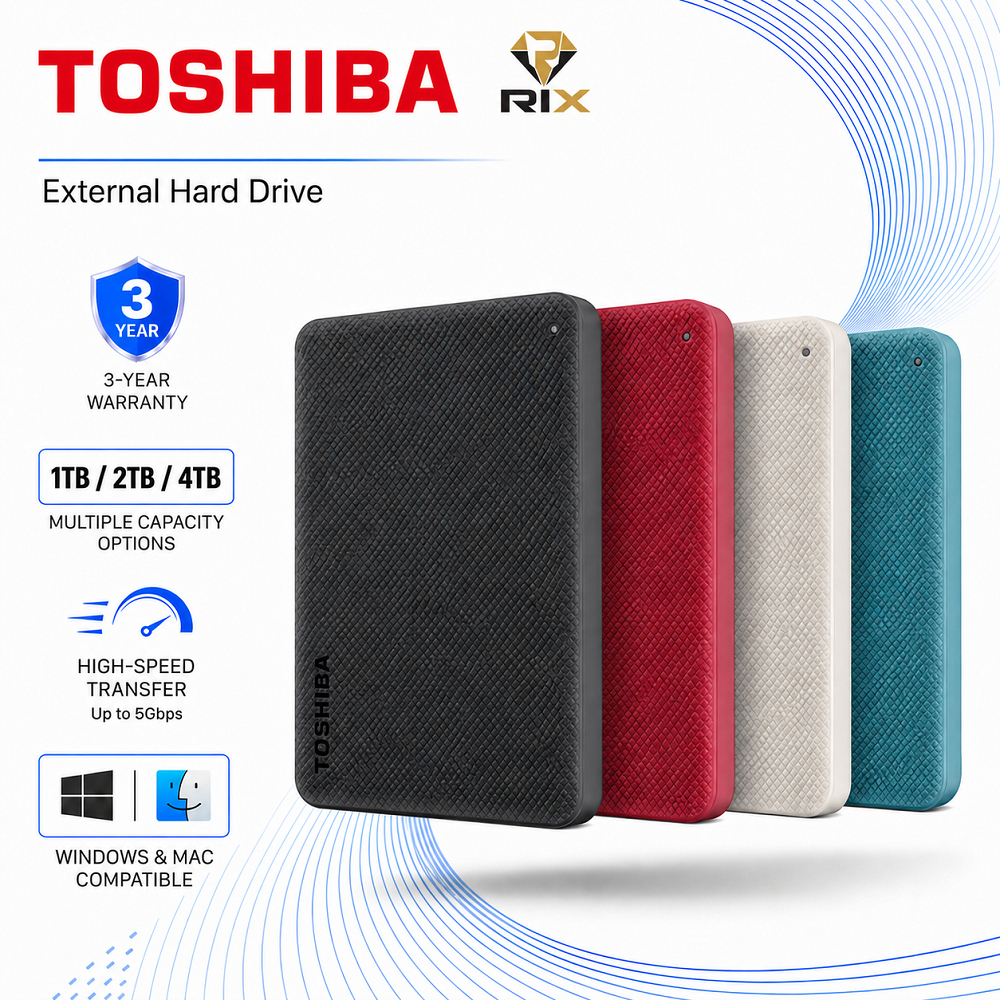 ฮาร์ดดิสก์แบบพกพา 1TB-2TB-4TB Canvio Advance HDD Portable hard drives  ฮาร์ดดิสก์แบ 2.5''  External 