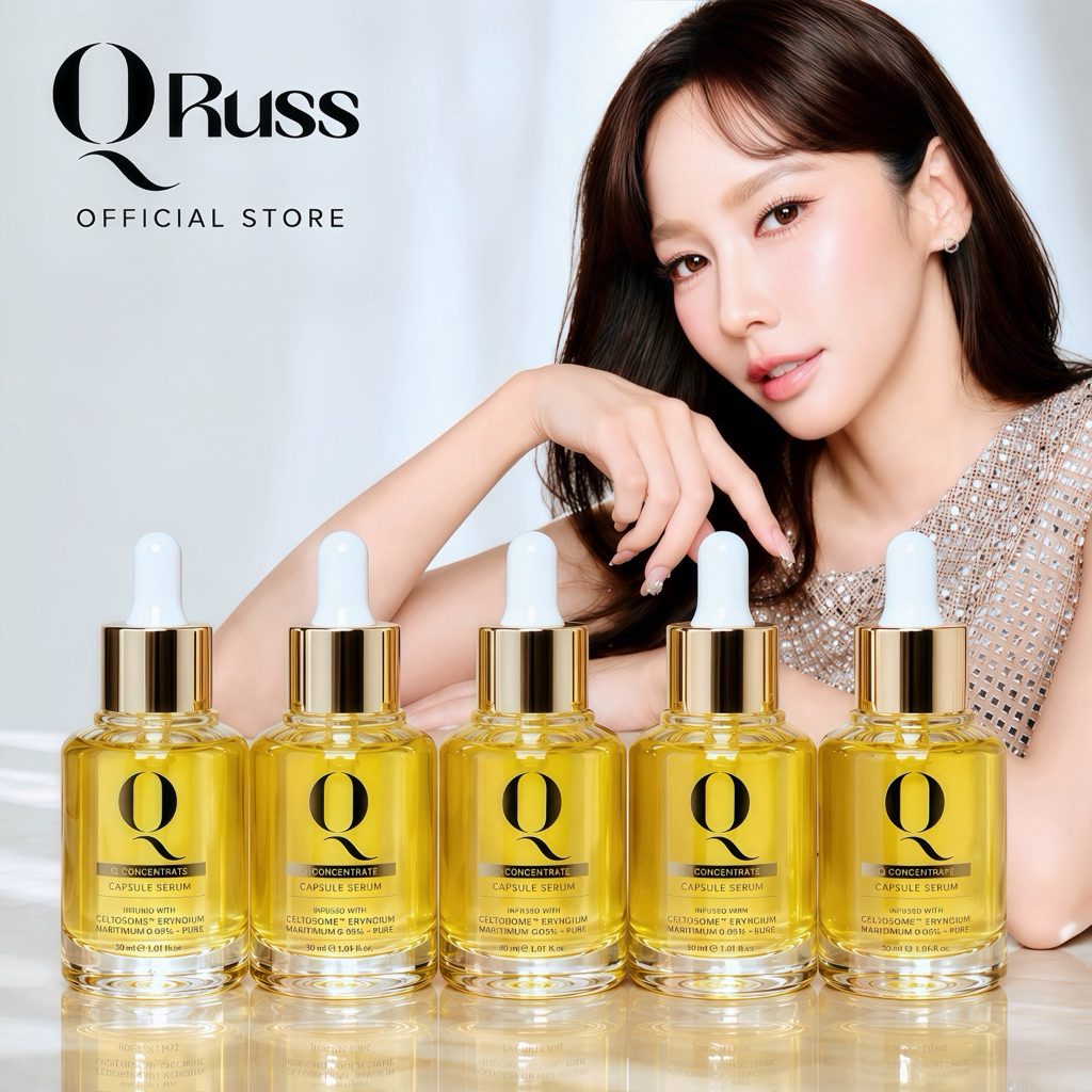 Qruss (แบรนด์คิวรัสส์) เซรั่มอั้มภัชราภา เซรั่มคิว เซรั่มฝ้าหน้าเด็ก สูตรใหม่