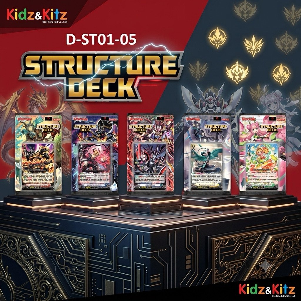 แวนการ์ด D Structure Deck 01-05 (D-ST01-05) การ์ดชุดพร้อมเล่นของฟอแมท D Fight