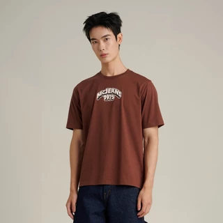 Mc JEANS (แม็คยีนส์) Online Exclusive เสื้อยืดผู้ชาย เสื้อยืดแขนสั้น ทรงเรกูลาร์ มีให้เลือก 6 สี MTSPD74