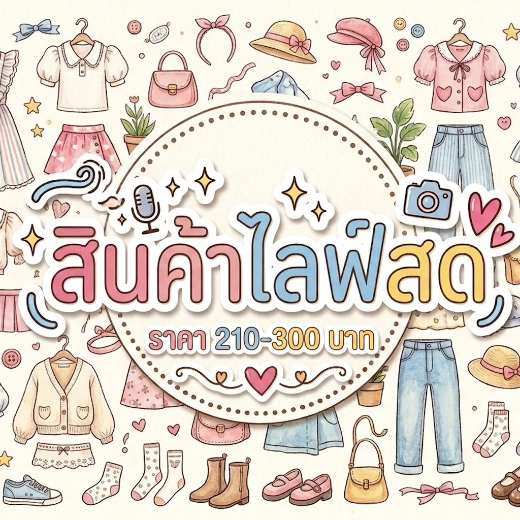 สินค้าไลฟ์สดราคา 210-300 บาท
