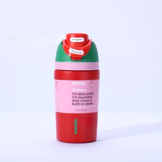Owala FreeSip 12oz น่ารัก สแตนเลส 304 กระติกน้ำ พร้อมส่ง มีหลอด เก็บอุณหภูมิ / เก็บความเย็น