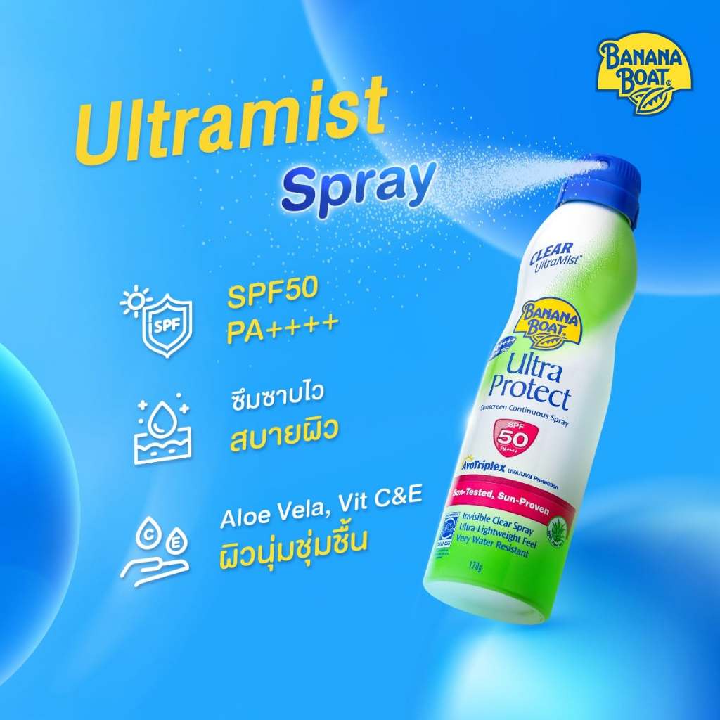 بنانا بوت ألترا ميست بخاخ واقي شمس شفاف SPF50 ـ 170 غ — صورة 3