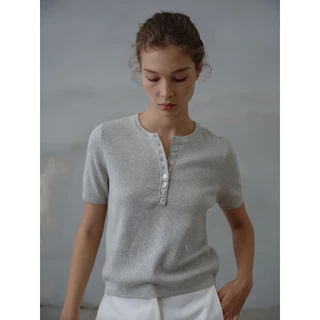 Hounddown - Cika Button Knit Top