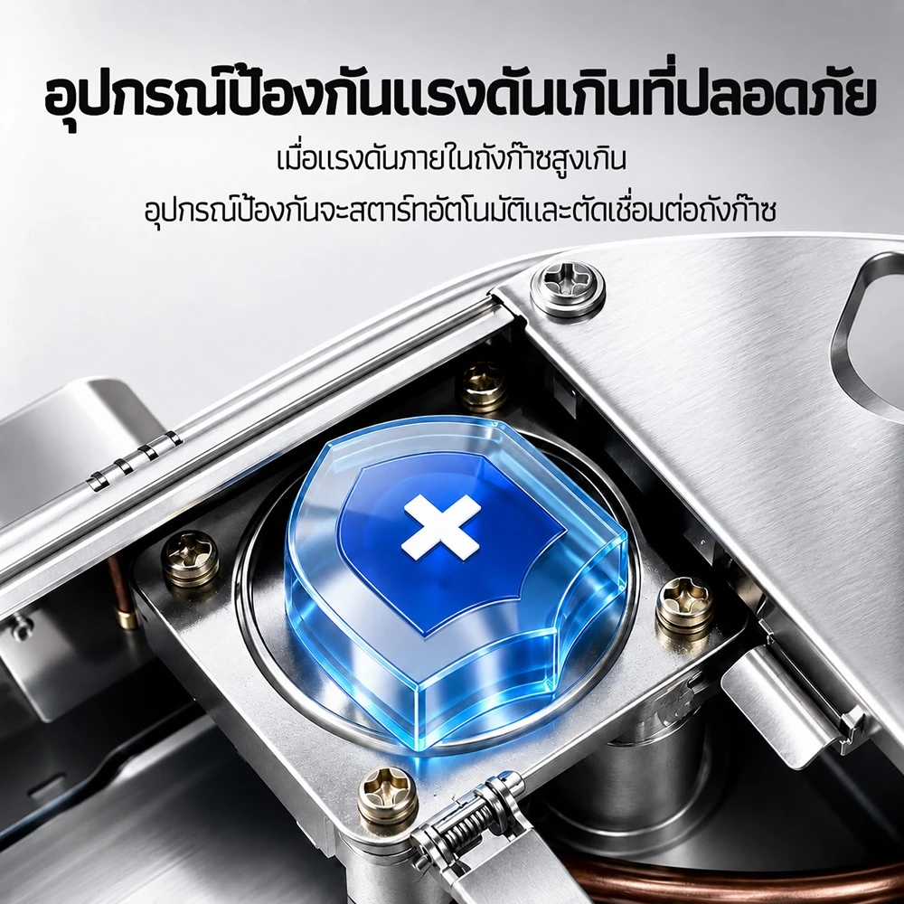 【รับประกัน 5 ปี】เตาแก๊สกระป๋อง 3500W เตาแก๊สพกพา 1 หัว ตัวเตาสแตนเลส ปรับไฟได้ สำหรับปิกนิก แคมป์ปิ้ง ชาบู thumbnail 4