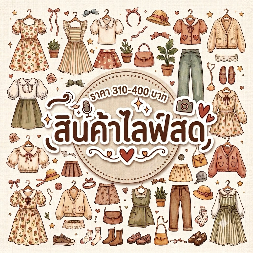 สินค้าไลฟ์สดราคา 310-400 บาท