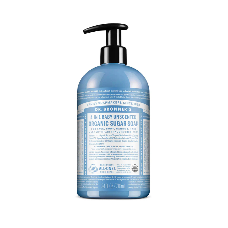 Dr.Bronner's Baby Soap สบู่ ยาสระผม น้ำมันธรรมชาติออร์แกนิคสำหรับเด็กไม่มีกลิ่นไม่มีสารเคมีใดๆทั้งสิ้น