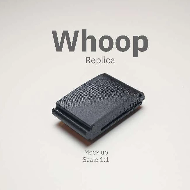 Whoop 5.0 เครื่อง Mock up จำลองสามารถใส่สาย Whoop ได้