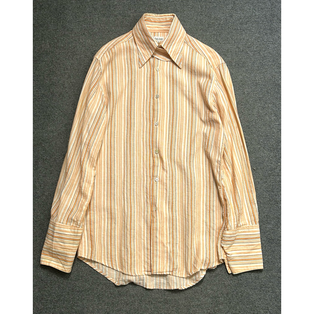 stripe linen shirt made in england