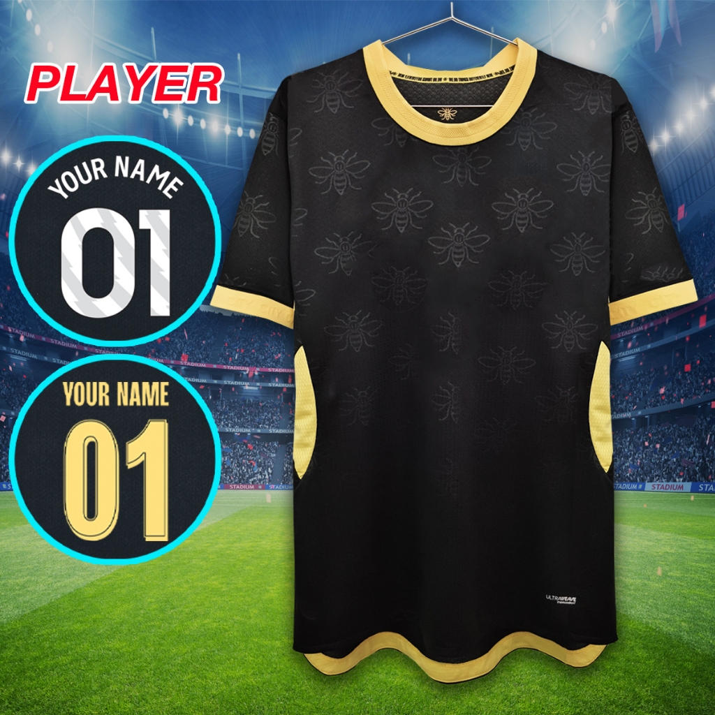 เสื้อบอล เสื้อฟุตบอลเพลเยอร์ ทีม แมนซิตี้ เยือน ใหม่26/27 #PY0138 อาร์มพรีเมียร์,ยูฟ่า/รับทำชื่อเบอร์ ไซส์ S-2XL