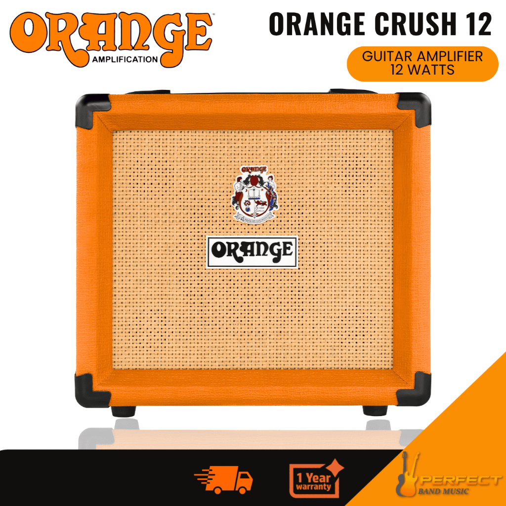 Orange Crush 12 12-watt 6" Guitar Amplifier แอมป์กีตาร์ไฟฟ้า ขนาดพกพา 12watt