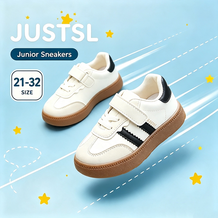 JUSTSL 2026 แฟชั่นเด็กอ่อน แต่เพียงผู้เดียวระบายอากาศน้ำหนักเบา Unisex รองเท้าผ้าใบสบาย ๆ