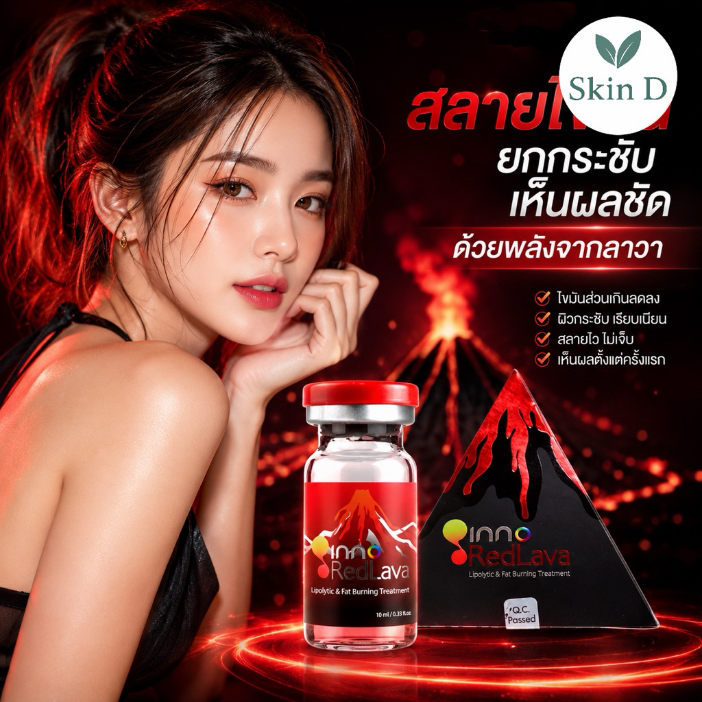 [ ขวด ] Inno Redlava (RedX2) Total Solution Serum อย. ไทย