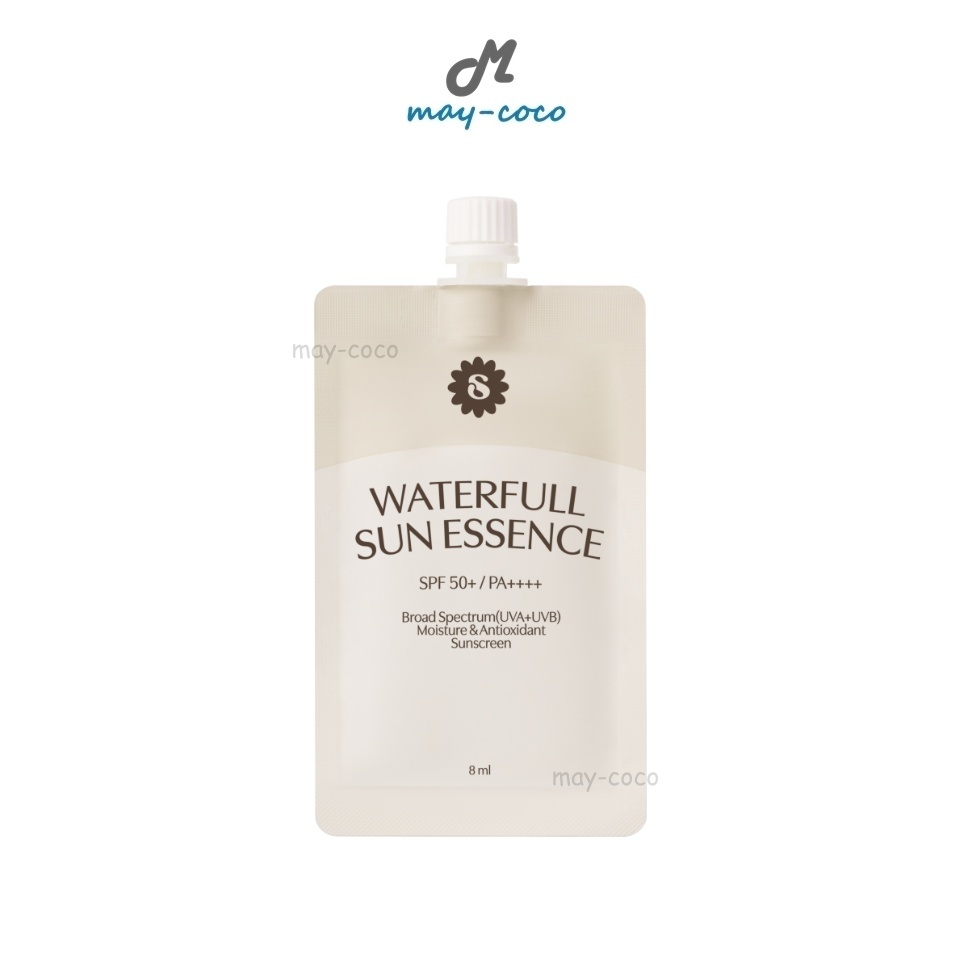 ถูก/แท้/มีไลฟ์ (ซอง) กันแดด Supermom Waterfull Sun Essence SPF50+ PA++++ ซุปเปอร์มัม ครีมกันแดด บำรุงผิว บางเบา ชุ่มชื้น