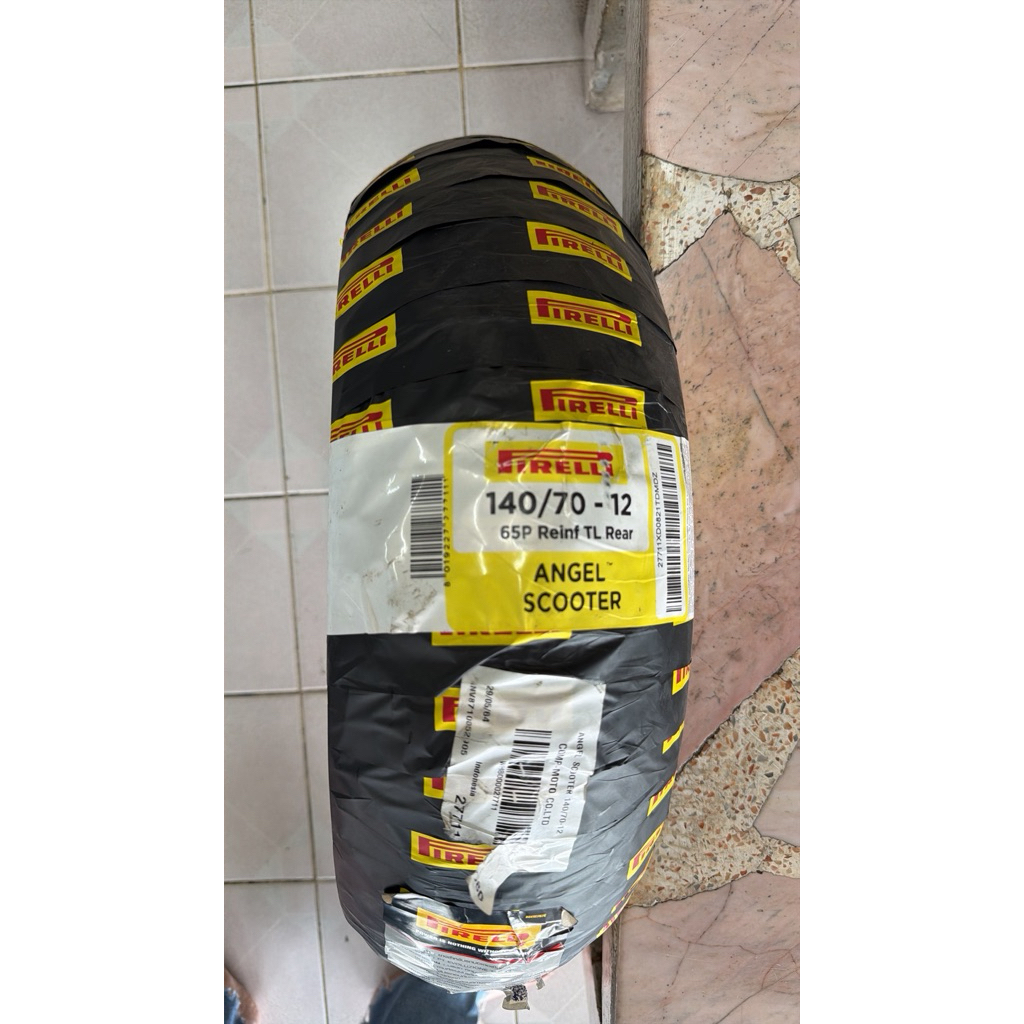 ยาง pirelli angel scooter 140/70-12 (ยางใหม่ปี 21  )