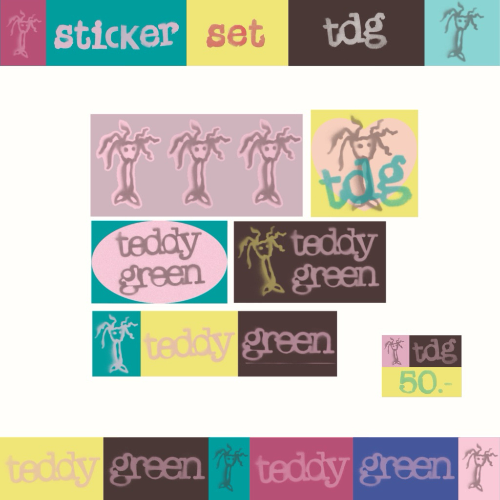 sticker TDG set ver.5 -สติ๊กเกอร์ tdg ♥️ teddy green