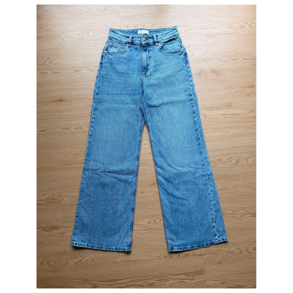ใช้โค๊ดลด15-25%ได้🪡H&M กก.ยีนส์ทรงเก๋รุ่นใหม่EUR 38 ทรงสวยมากก ทรงขาสวยมากก ป้ายแท็กครบ  เหมาะกับสาว
