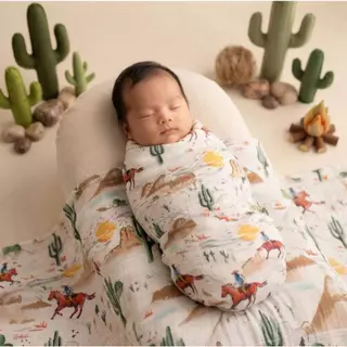 BABYBOX (4ผืน 1400, 10ผืน 2900, 20ผืน 5200) ผ้าห่อตัวเด็กแรกเกิด 120*120cm ลายลิขสิทธิ์ *ของแท้*