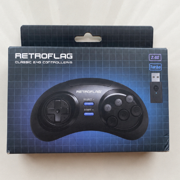 Retroflag Classic 2.4G Controller-M จอยไร้สาย 2.4G ทรง Mega Drive / Genesis
