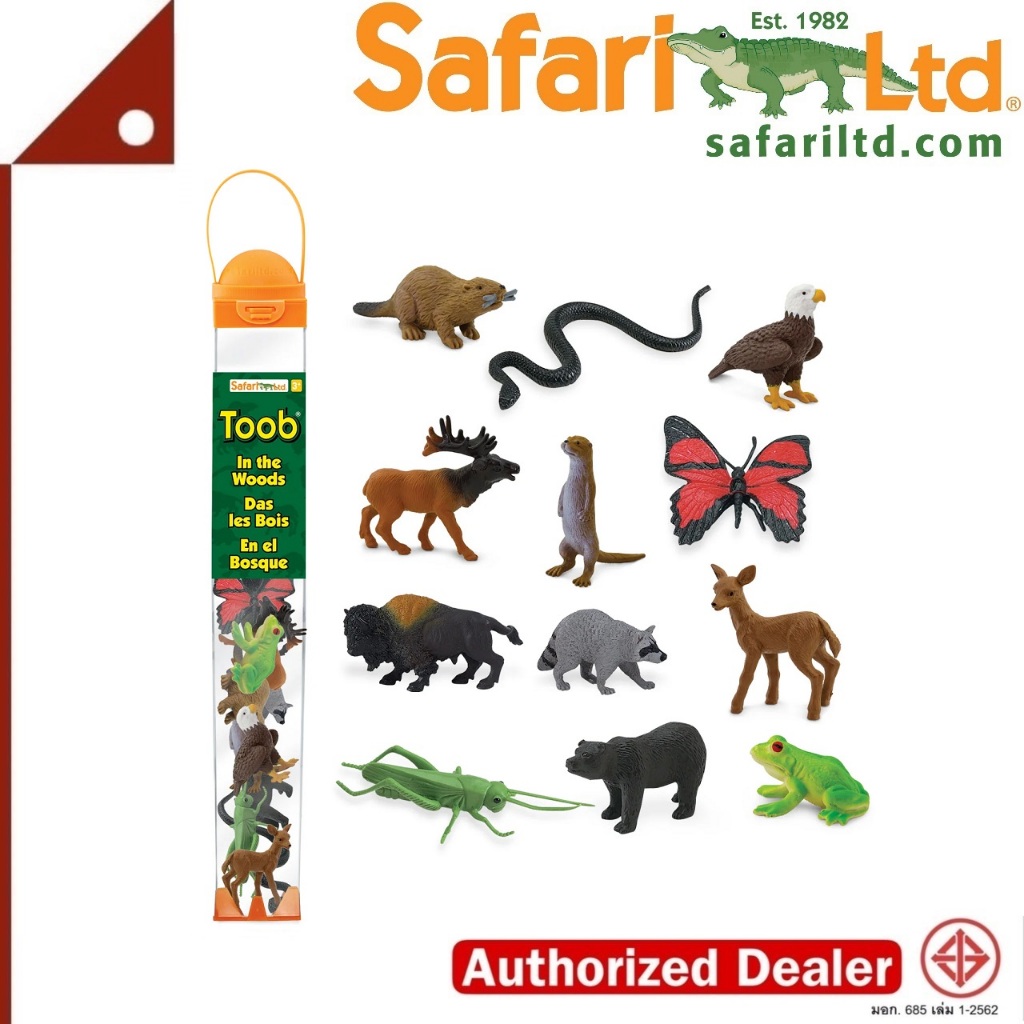 Safari Ltd. : SFR685504 โมเดลสัตว์ในป่า In The Wood TOOB®