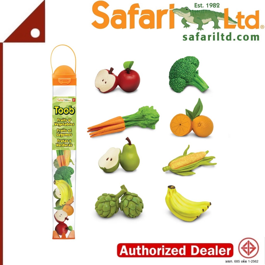 SafariLtd. : SFR688304 โมเดลผักและผลไม้ Fruits And Vegetables TOOB®