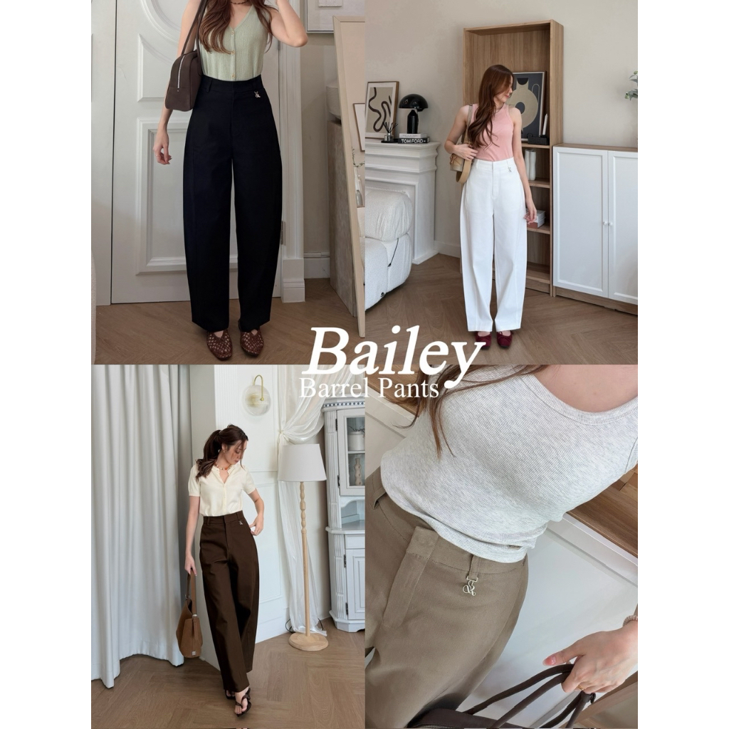 SRN38 | Bailey Barrel Pants กางเกงยีนส์ทรงกระบอกbarrel (XS-3