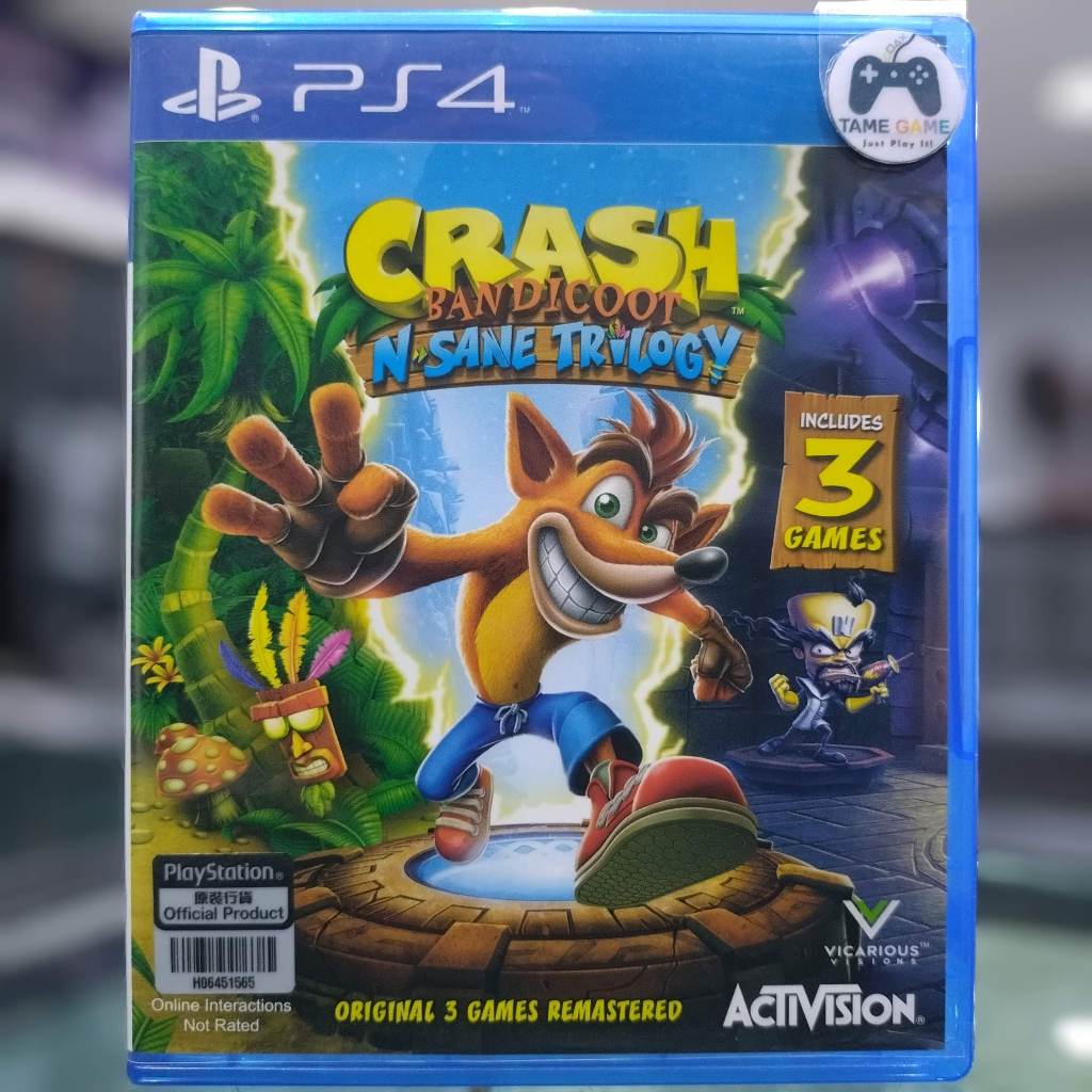 (ซับENG) มือ2 Crash Bandicoot N. Sane Trilogy PS4 (เล่นกับ PS5 ได้ Crash Bandicoot Remake Remastered