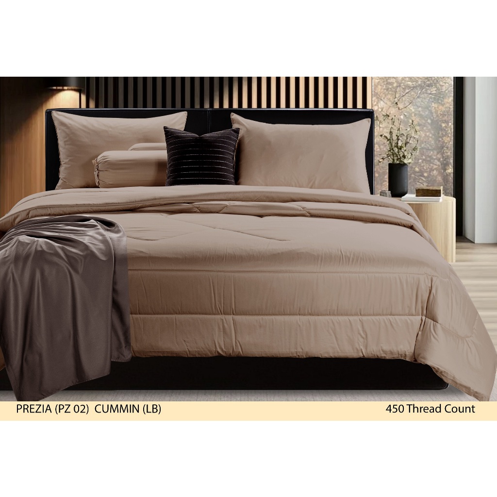 STEVENS ชุดเครื่องนอน รุ่น PURE COTTON ดีไซน์ PREZIA  CUMIN