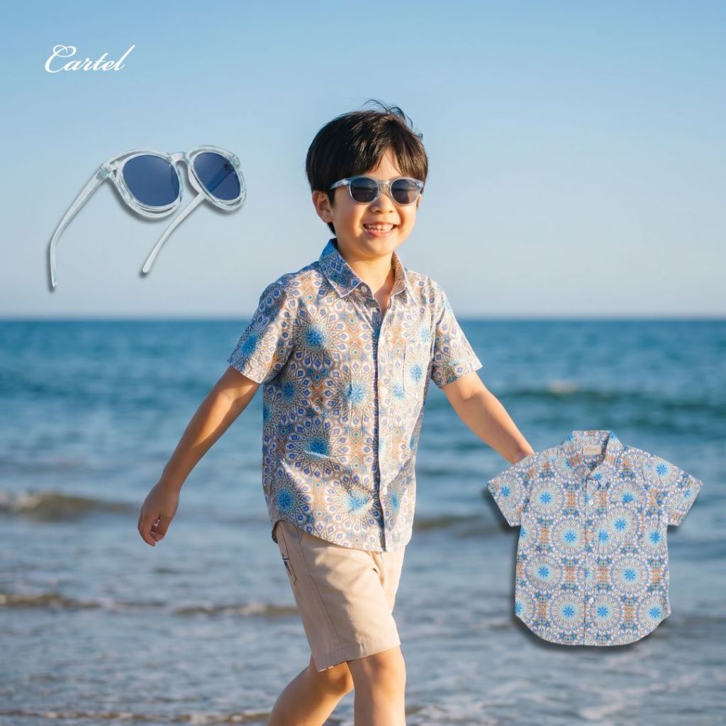 เสื้อเชิ้ตเด็กผู้ชาย RABAT SHIRT Cartelkids (CM)