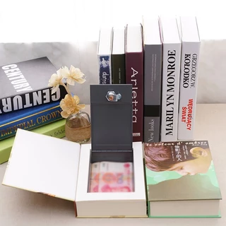 VIVIBELL กล่องนิรภัย ทรงหนังสือ Book Safe กล่องเซฟใส่เงิน รหัสผ่าน ของมีค่า แบบพกพา กล่องเก็บเงิน