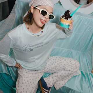 Sistersfabric - Romy long sleeve เสื้อแขนยาวผ้าสลาฟมีความยืดยุ่น สกรีนลายใส่สบาย