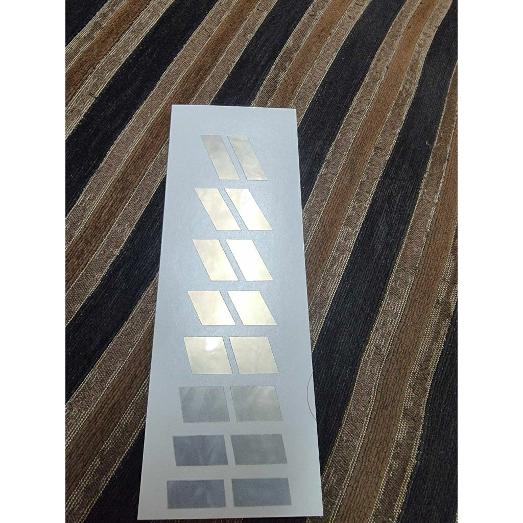 อินเลย์สติกเกอร์ ลาย Parallelogram สี White Pearl