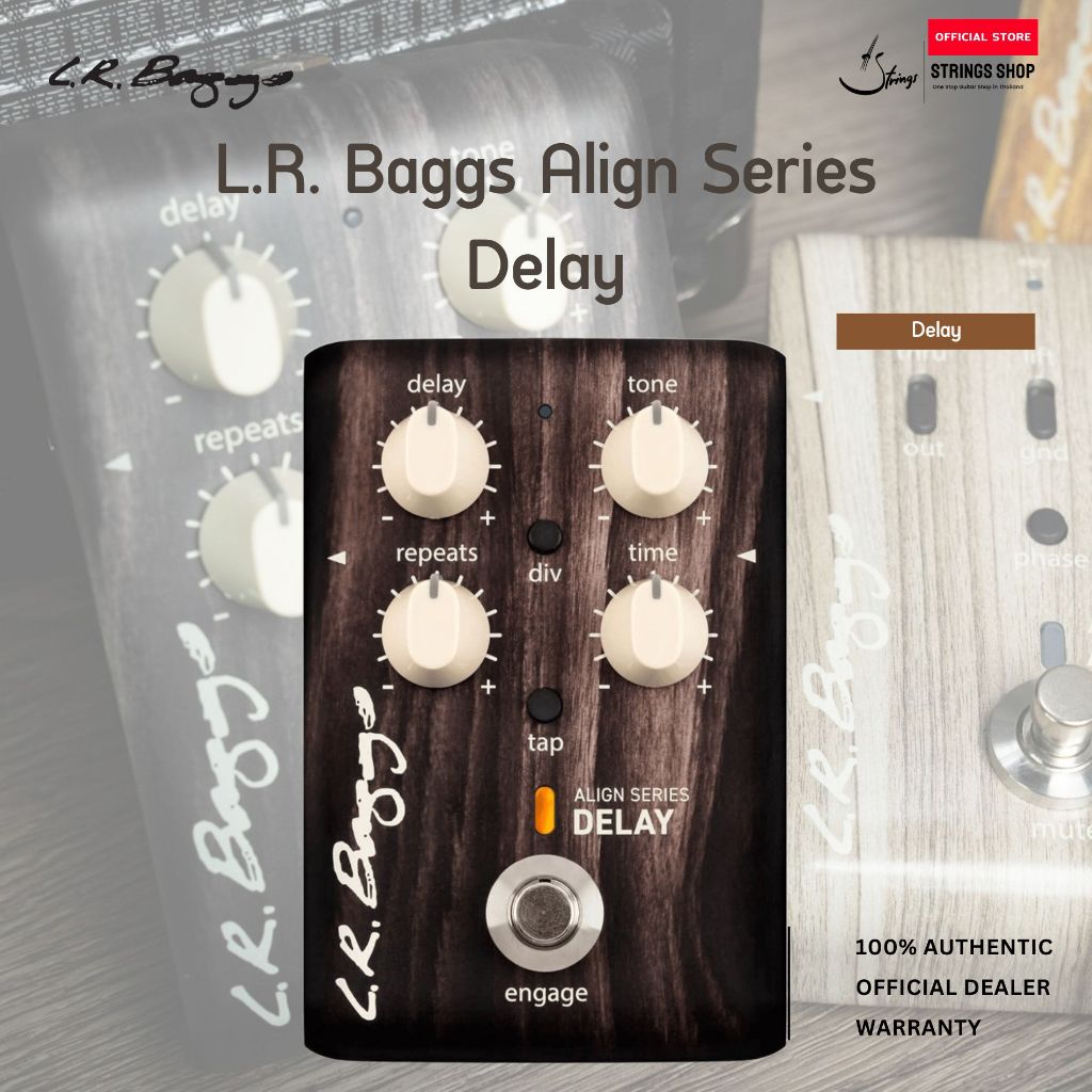 L.R. Baggs Align Series Delay Acoustic Guitar Effect Pedal เอฟเฟค Delay สำหรับกีตาร์โปร่ง