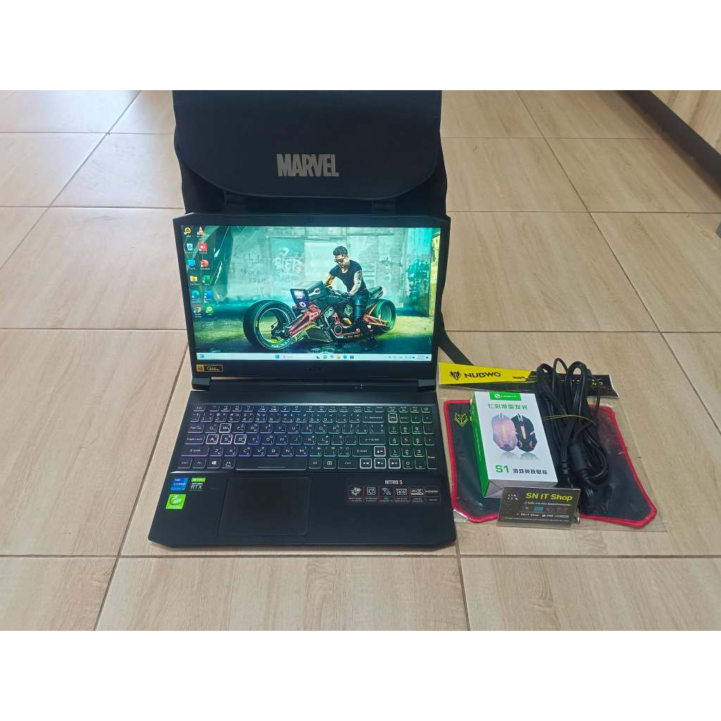 Acer Nitro 5 AN515-57-7277 (มือสอง) Intel Core i7-11800H RAM 16GB SSD 512GB NVIDIA GeForce RTX 3050 