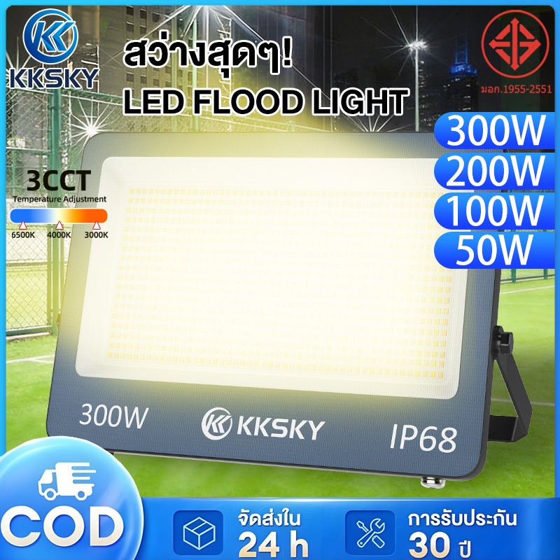 KKSKY Spotlight LED สปอตไลท์ โคมสปอร์ตไลท์ ไฟสว่าง (ใช้ไฟบ้า