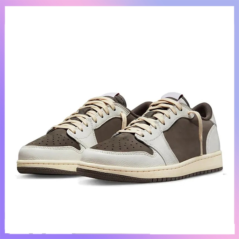 【พร้อมส่ง ของแท้ 】Travis Scott x Fragment Design x Jord รองเท้ากีฬา Running shoes รองเท้าวิ่ง รองเท้าลำลอง