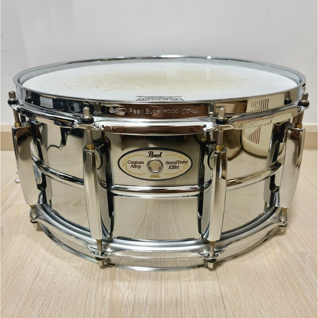🥁PEARL SENSITONE STEEL 14x6.5 สภาพสวย ใสเป็นกระจก : 6,500 บาท รวมส่งฟรี🔥‼️