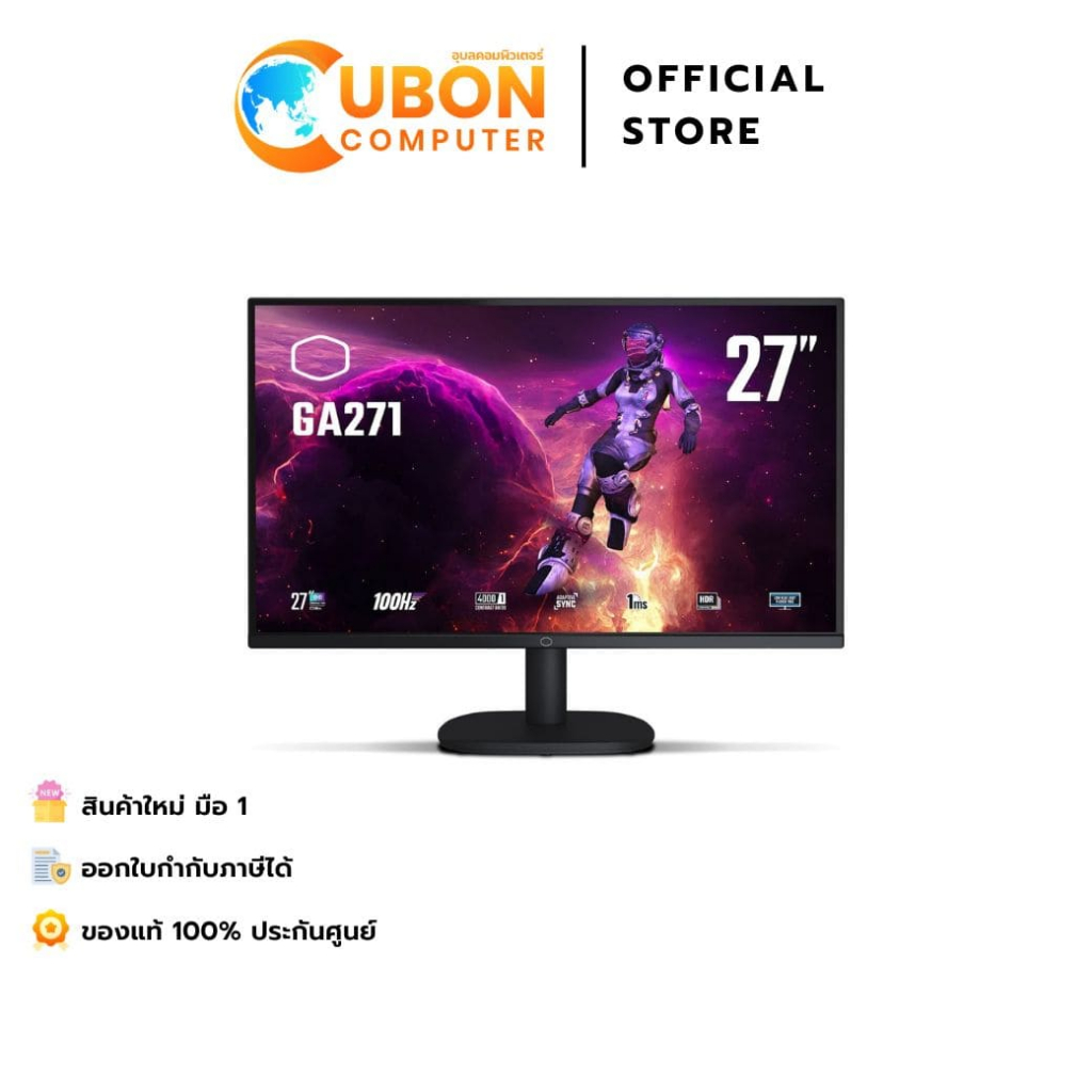 COOLER MASTER MONITOR (จอมอนิเตอร์) GA271-US 27" VA 2K 100Hz