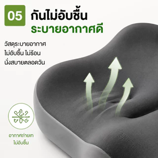 🌸หนาขึ้น 5🌞เบาะรองนั่ง เบาะรองหลัง หนานุ่มนั่ง 40*34CM /41*35CM เบาะนั่ง พนักพิง รองหลัง รองนั่งเบาะรองนั่งเมมโมรี่โฟม